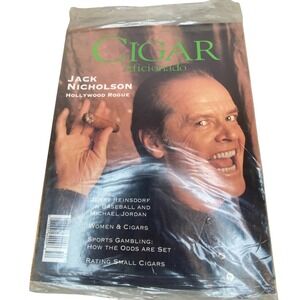 Cigar Aficionado Magazine Summer 1995 Jack Nicholson New Sealed VTG
